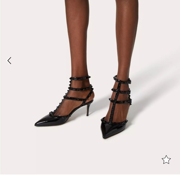 VALENTINO PATENT ROCKSTUD PUMPS WITH MATCHING STRAPS AND STUDS - Picture 3 of 14